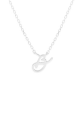 Silver Love Letter Necklace