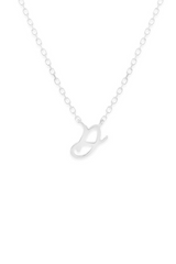 Silver Love Letter Necklace