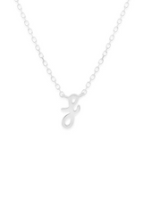 Silver Love Letter Necklace