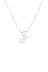 Silver Love Letter Necklace