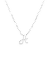 Silver Love Letter Necklace