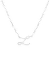 Silver Love Letter Necklace