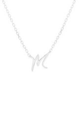 Silver Love Letter Necklace