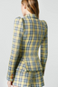 Pleated Short Lime Plaid