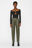 Recycled Leather Le High 'N' Tight Straight Fatigue