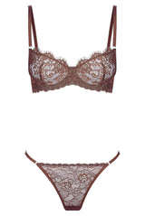 Maverick Underwire Lace Bra Espresso