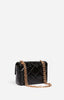 Medium Leather Moon Bag Noir