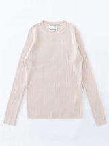 N.31 Cashmere Blend New Skinny Rib Crew Light shell