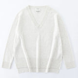 N.21 100% Cashmere Oversized High Low V Neck Terry