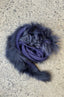 Cashmere And Fur Stole Navy