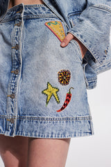 Jackpot Denim Skirt