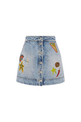 Jackpot Denim Skirt