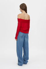 Marjorie Top Ruby Red