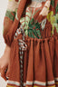 Alfie Ruched Mini Dress Chocolate