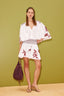 Odie Embroidered Skirt Ivory