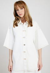 Clara Short Sleeve Shirt White