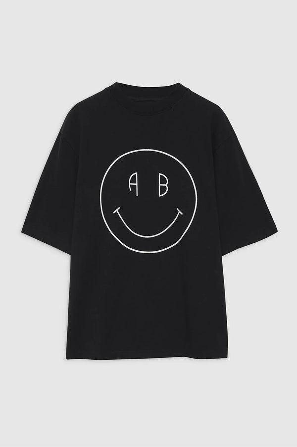 Avi Tee Smiley Vintage Black