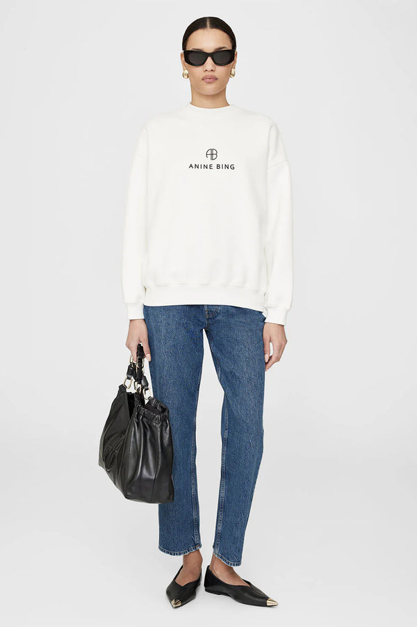 Jaci Sweatshirt Monogram Ivory