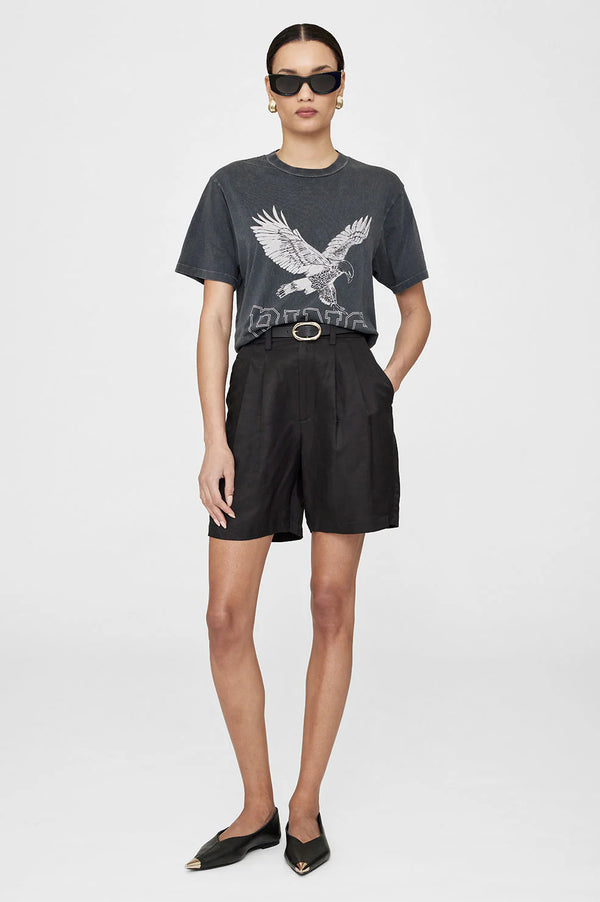 Lili Tee Retro Eagle Washed Black