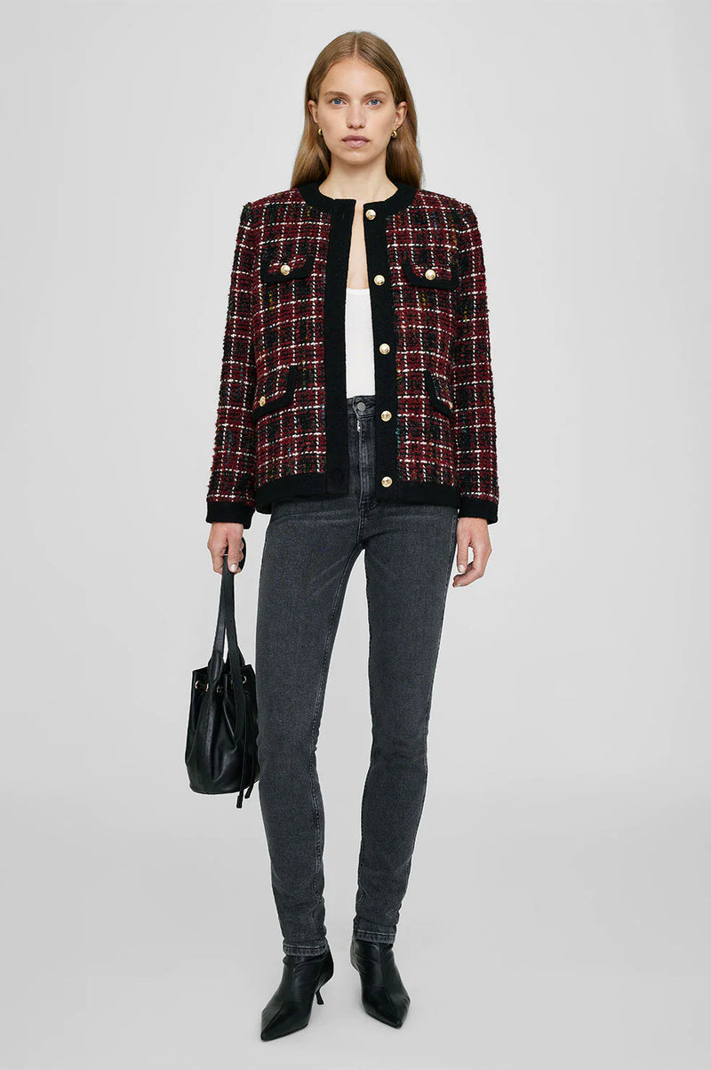 Lydia Jacket Cherry Plaid