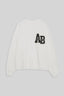Miles Oversized Sweatshirt Letterman Off White