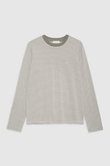 Rylan Tee Olive and Ivory Stripe