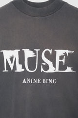 Wes Tee Painted Muse Washed Faded Black