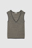 Lowen Sweater Black And Ivory Stripe
