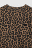 Miles Sweatshirt Black And Brown Leopard