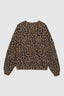 Miles Sweatshirt Black And Brown Leopard