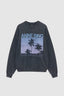 Miles Sweatshirt Palms Washed Grey