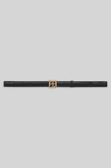 Monogram Belt Black Embossed