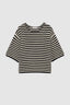 Theo Sweater Black And Ivory Stripe