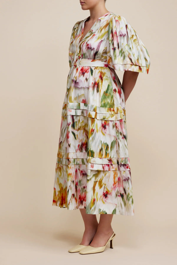 Marston Dress Monet Garden Print