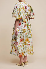 Marston Dress Monet Garden Print