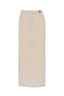 Kingston Pintuck Skirt Macadamia