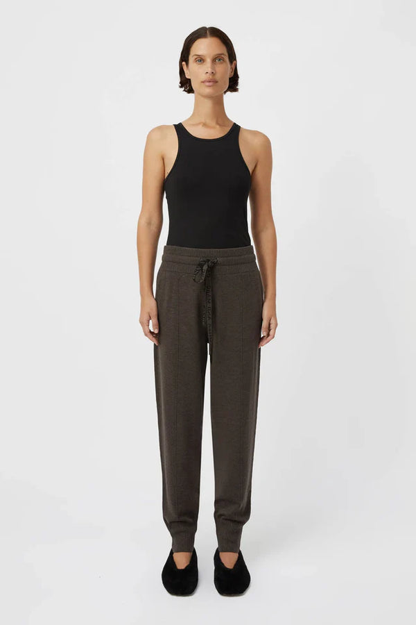 Arden Knit Pant Warm Charcoal Marle