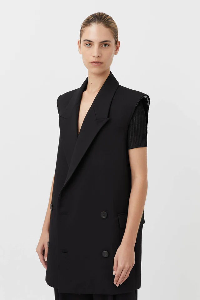 Finn Vest Dress Black