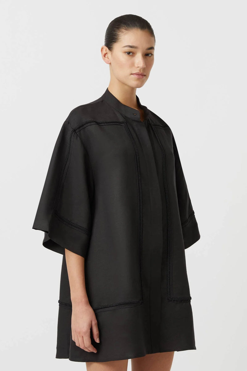 Fortuna Shirt Dress Black