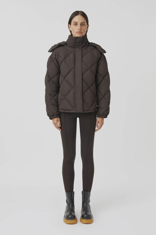 Wynston Puffer Jacket Mocha Brown