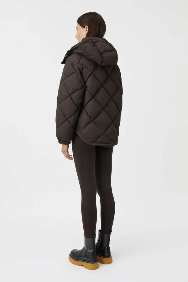 Wynston Puffer Jacket Mocha Brown