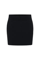 Amedeo Knit Mini Skirt Black