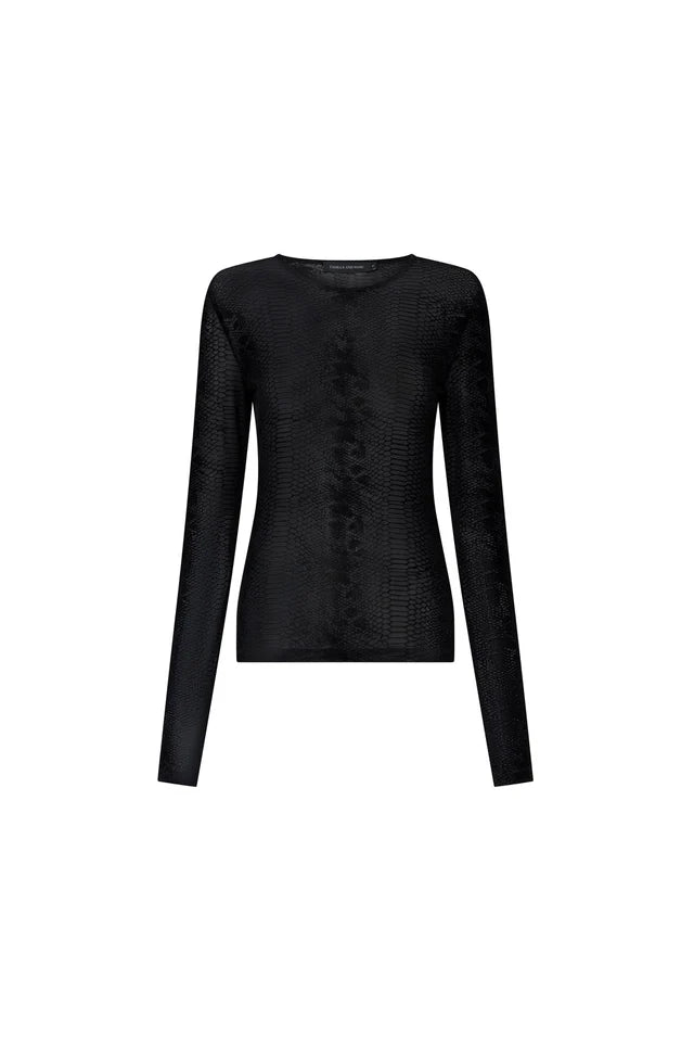 Figue Long Sleeve Top Slate