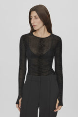 Figue Long Sleeve Top Slate