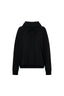 Grid Flocking Logo Hoodie Black