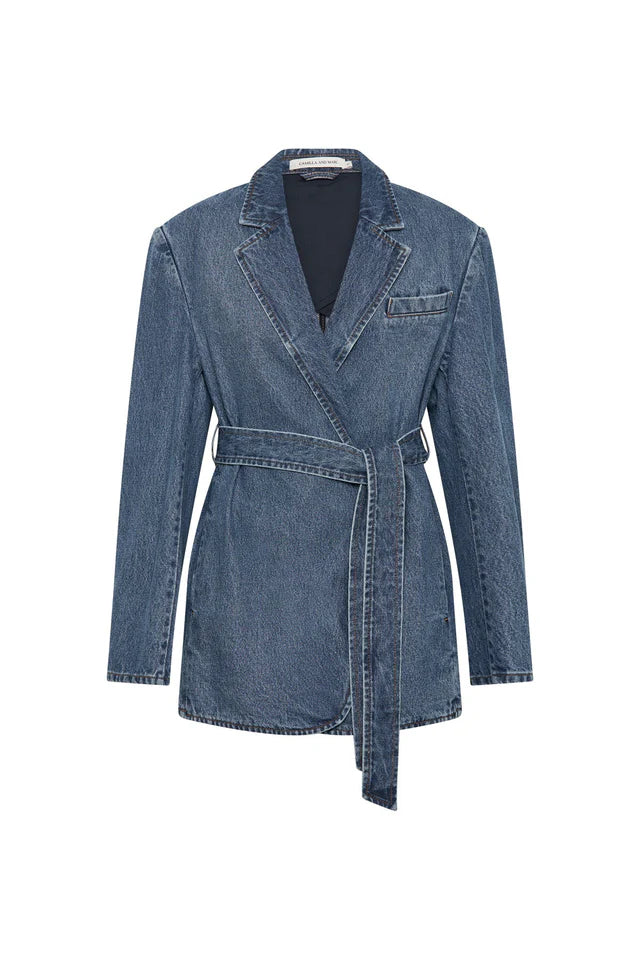 Ryland Denim Blazer Classic Blue