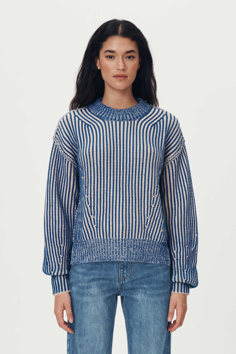 Tish Knit Jumper Cobalt Creme