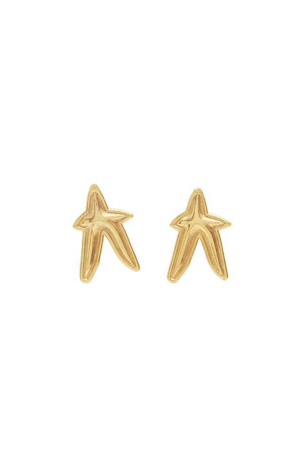 High Roller Star Studs Gold