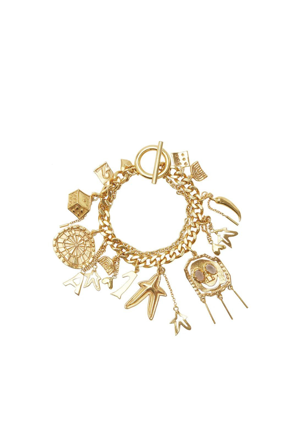 High Roller Heart Bracelet Gold