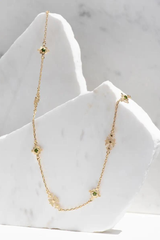 Ayllu Necklace Gold - Chrome Diopside